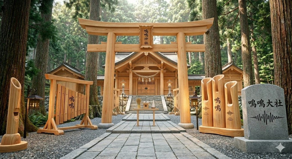 主祭神の御神体を示す御写真